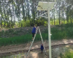 雷达明渠流量安装现场